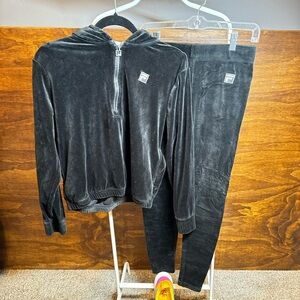 Y2K FELA matching crop jacket and pants